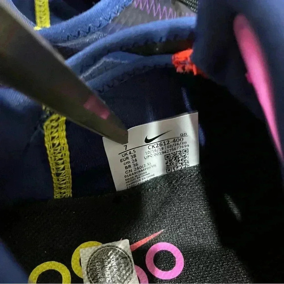 Nike Women's Sneakers - Black, Purple, Yellow - Picture 7 of 7